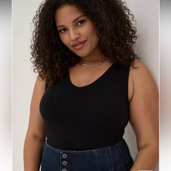 torrid Tops - Torrid Foxy V-Neck Tank Bodysuit